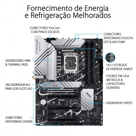 Placa Mãe Asus Prime Z790-P Wifi6 DDR5 Socket 1700